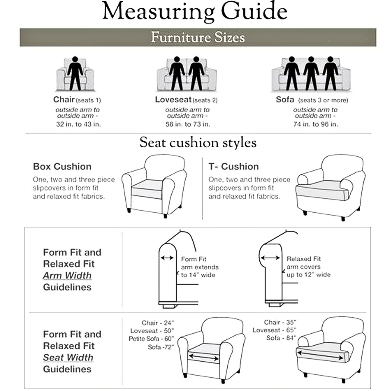 Twill Once-Piece Chair Slipcover