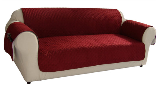 Quilted Couch Pet Cover With Pockets