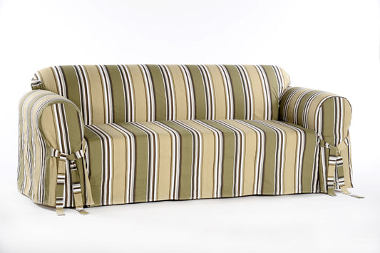 Stripe Classic One-Piece Sofa Slipcover
