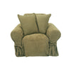 Ultimate suede Round Arm Chair