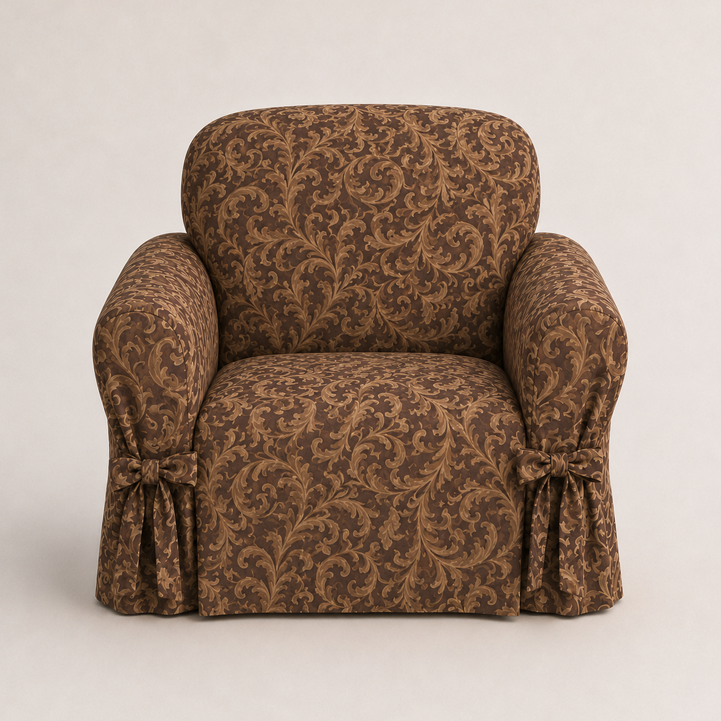 Catherine Jacquard One-Piece Chair Slipcover