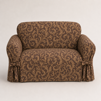 Catherine Jacquard One-Piece Chair Slipcover