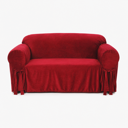 Velvet One-Piece Sofa Slipcover