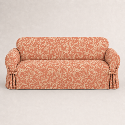 Catherine Jacquard One-Piece Chair Slipcover