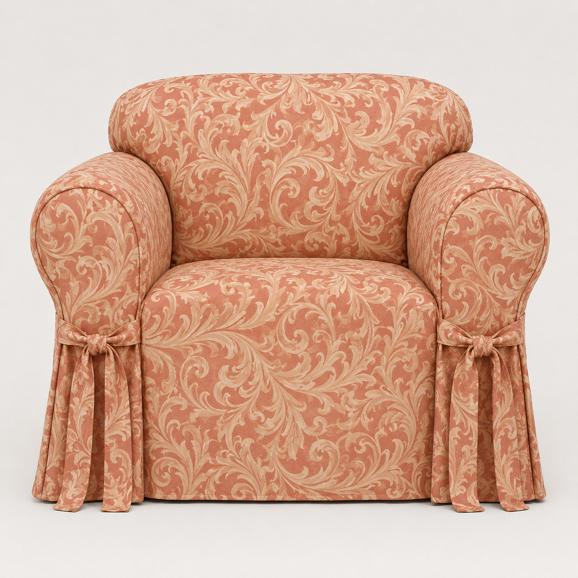 Catherine Jacquard One-Piece Chair Slipcover