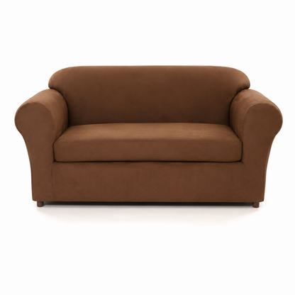 Chamois Two-Piece Stretch Slipcover
