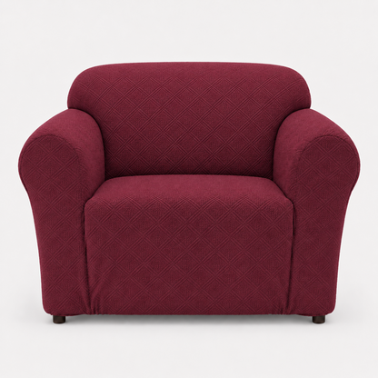 Double Diamond One-Piece Chair Stretch Slipcover