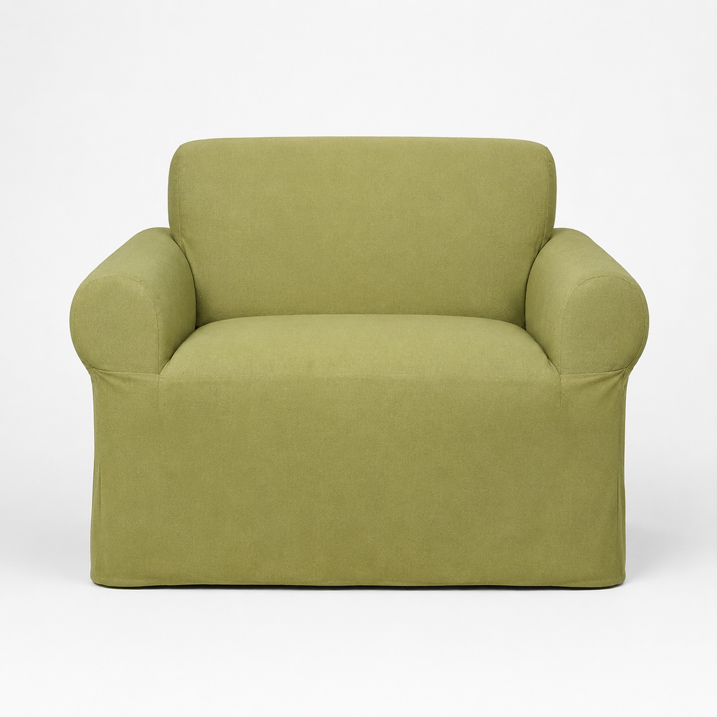 Micro Suede One-Piece Stretch Sofa Slipcover