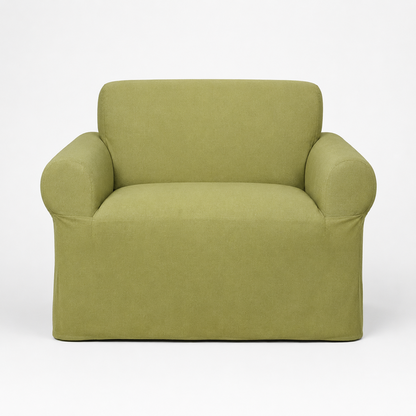 Micro Suede One-Piece Stretch Sofa Slipcover