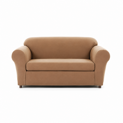 Chamois Two-Piece Stretch Slipcover