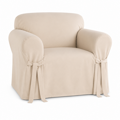Cotton Duck One-Piece Slipcover