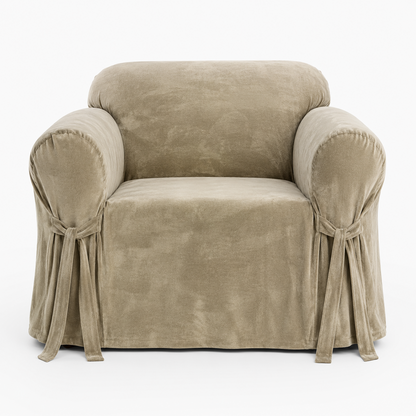 Velvet One-Piece Slipcover