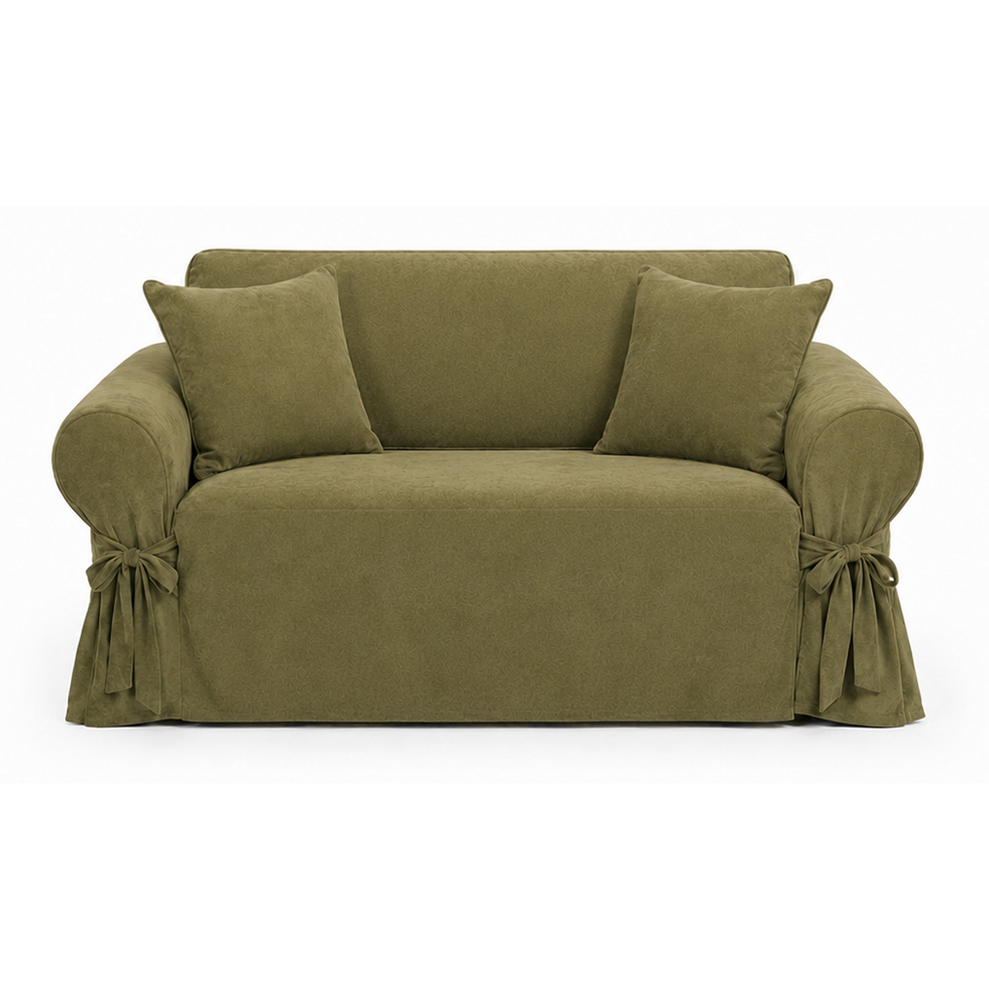 Ultimate Suede One-Piece Accent Chair Slipcover