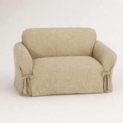 Catherine Jacquard One-Piece Chair Slipcover