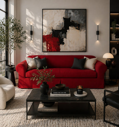 Twill Two-Piece Sofa Slipcover