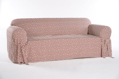 Roman Key One-Piece Slipcover