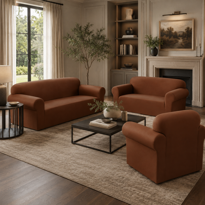 Chamois One-Piece Stretch Slipcover
