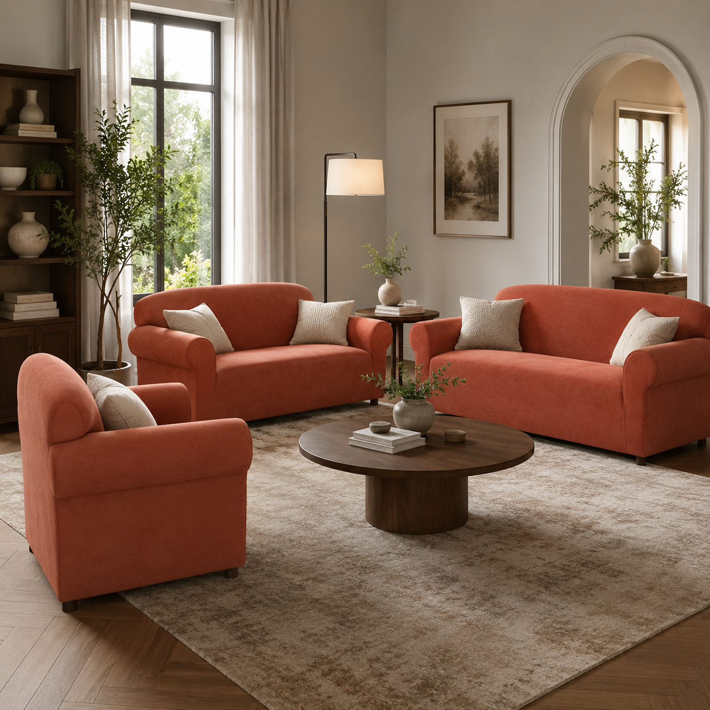 Chamois One-Piece Stretch Slipcover