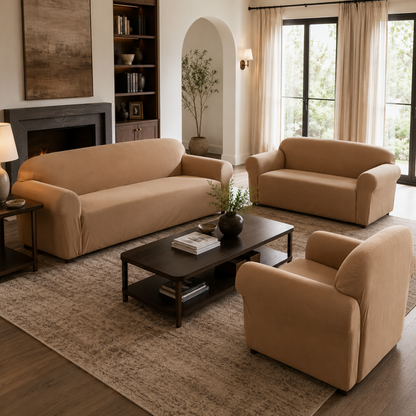 Chamois One-Piece Stretch Slipcover