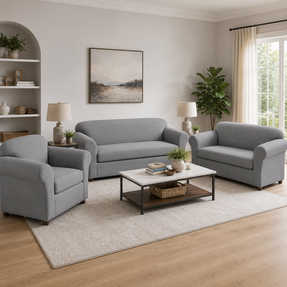 Chamois Two-Piece Stretch Slipcover