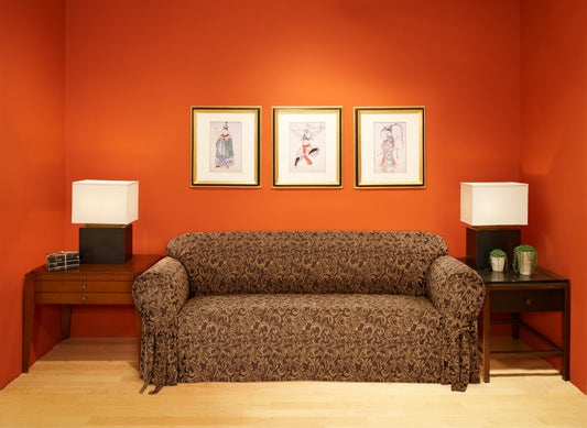 Catherine Jacquard One-Piece Chair Slipcover