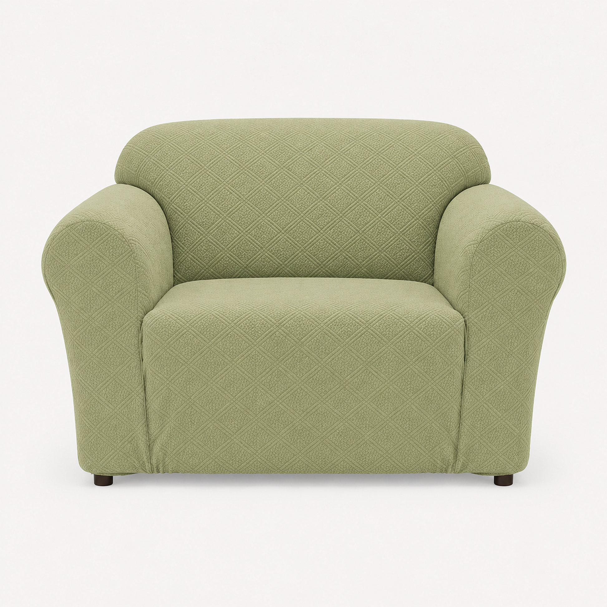 Double Diamond One-Piece Chair Stretch Slipcover