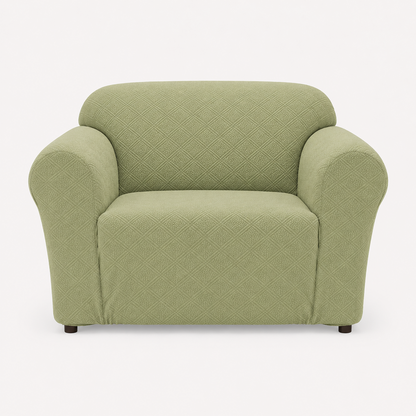 Double Diamond One-Piece Chair Stretch Slipcover
