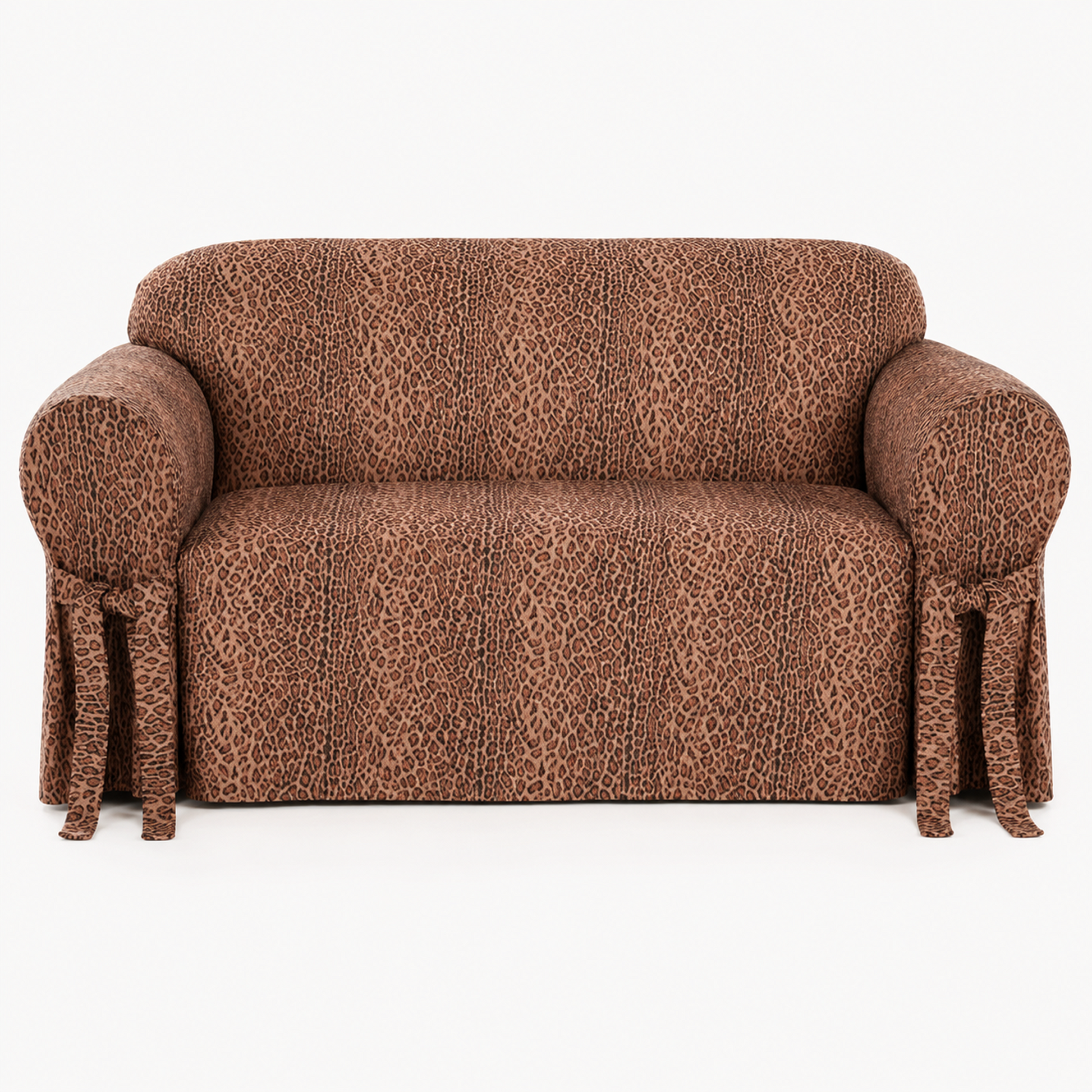Leopard Print One-Piece Loveseat Slipcover
