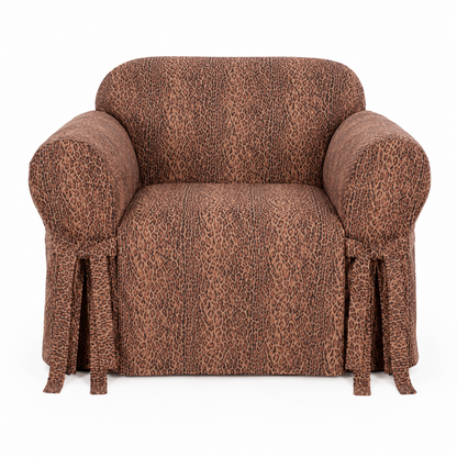 Leopard Print One-Piece Loveseat Slipcover
