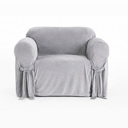 Velvet One-Piece Sofa Slipcover