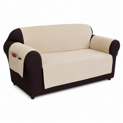 Micro Suede Couch Pet Cover With Pockets