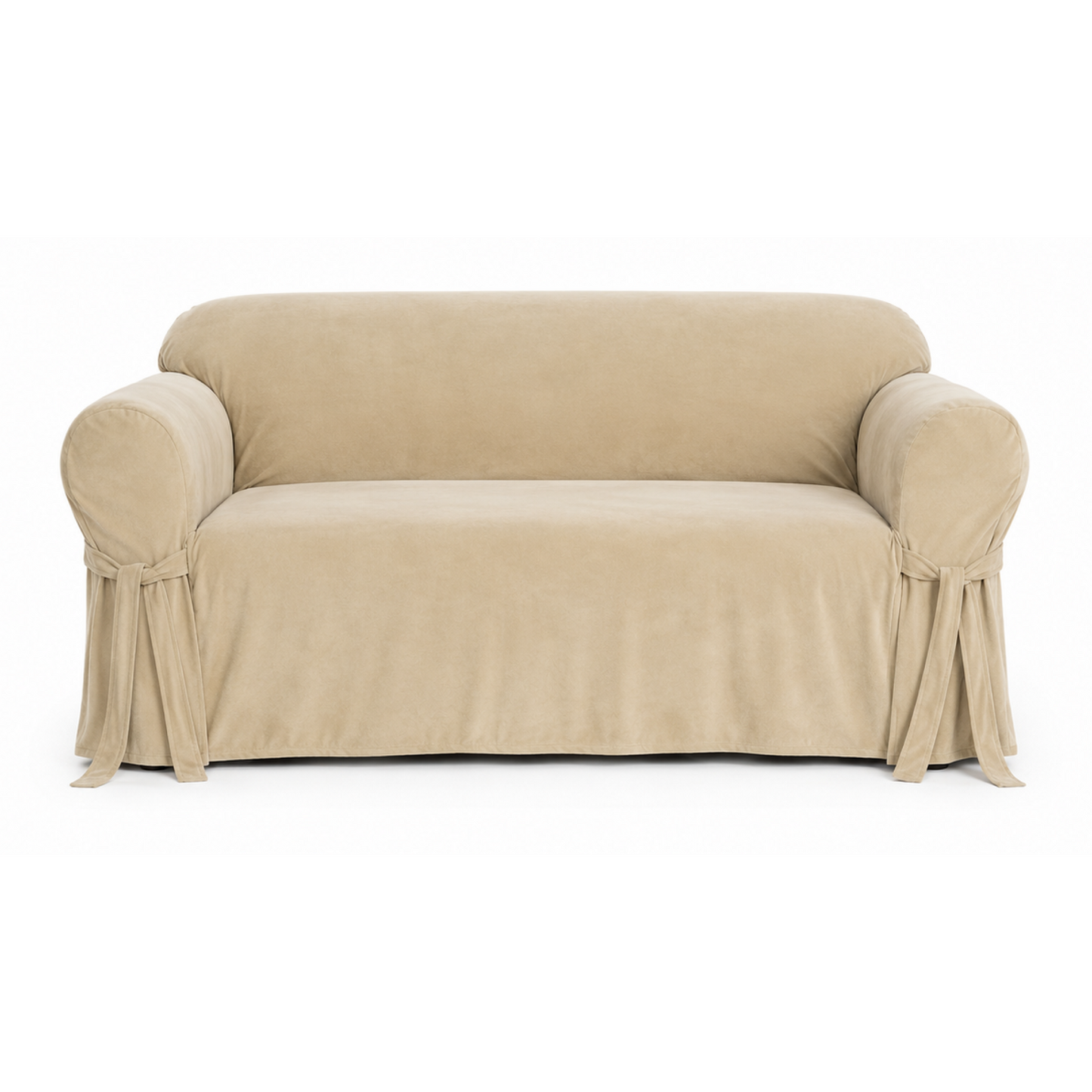 Velvet One-Piece Sofa Slipcover