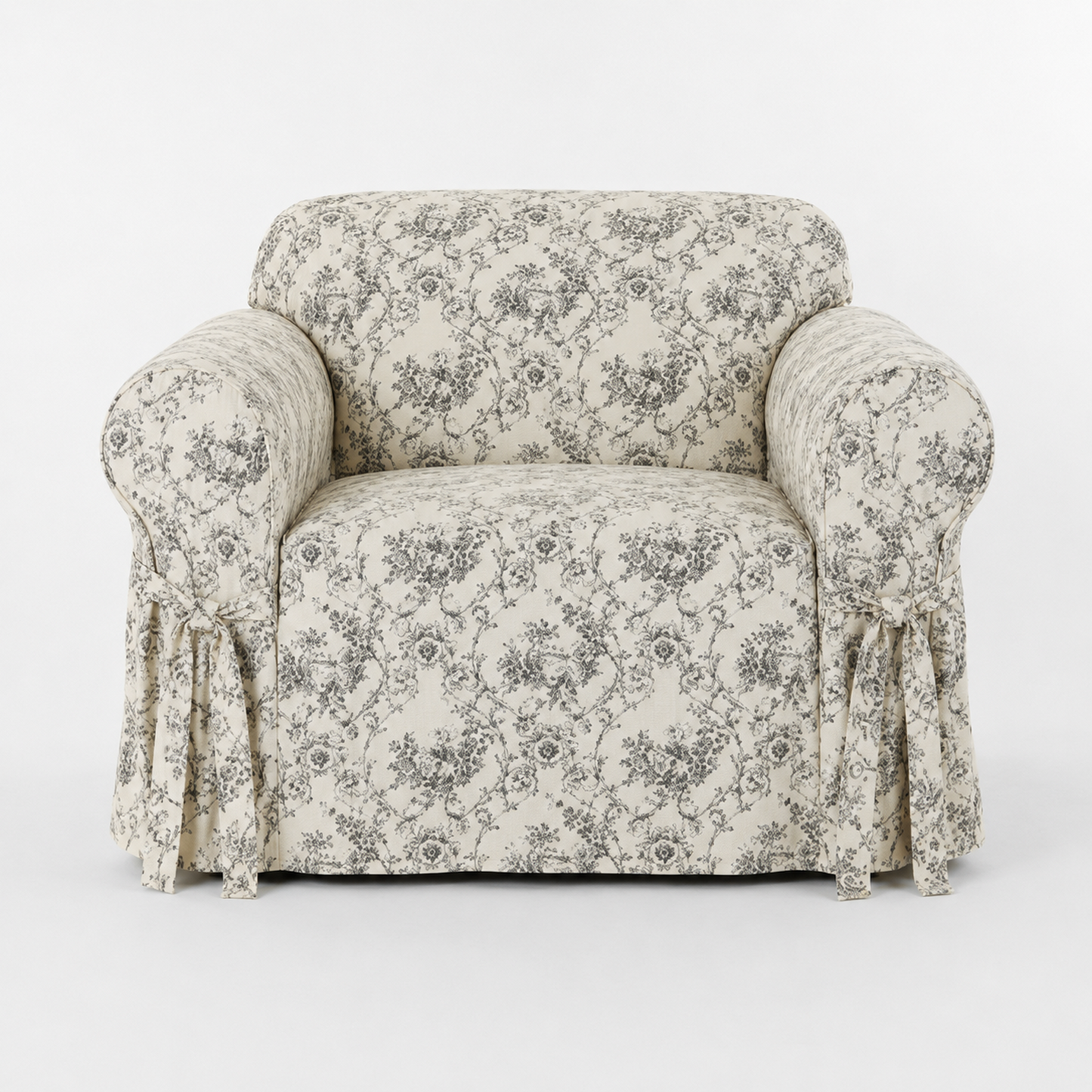 Toile Print One-Piece Slipcover