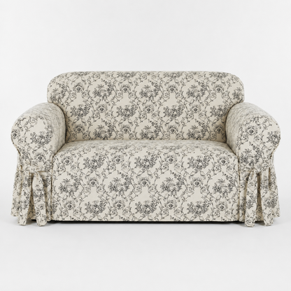 Toile Print One-Piece Slipcover