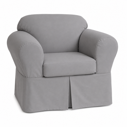 Twill Two-Piece Slipcover