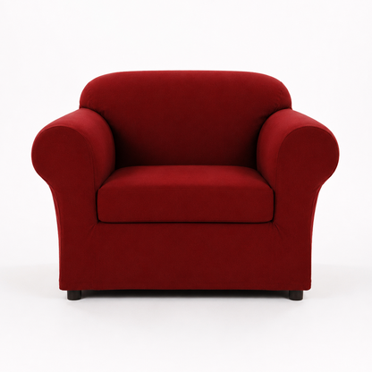 Chamois Two-Piece Stretch Slipcover