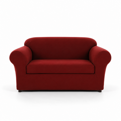 Chamois Two-Piece Stretch Slipcover