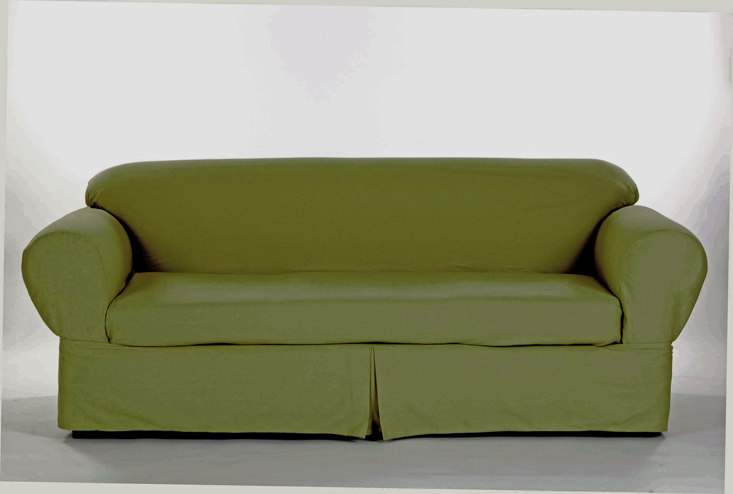 Twill Two-Piece Loveseat Slipcover