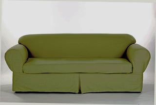 Twill Two-Piece Loveseat Slipcover