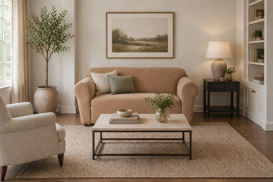 Chamois One-Piece Stretch Slipcover