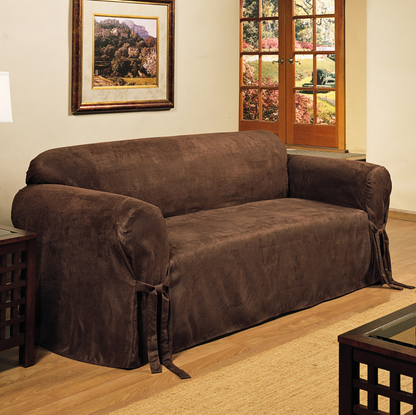 Micro Suede One-Piece Slipcover