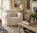 Cotton Duck One-Piece Chair Slipcover