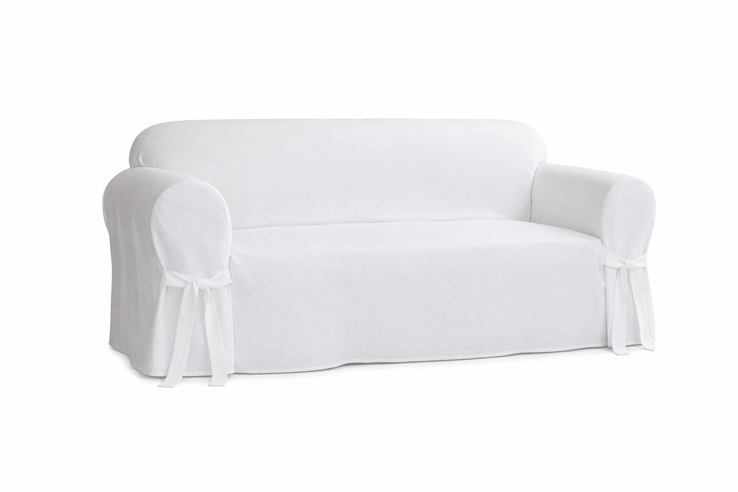 Twill One-Piece Sofa Slipcover