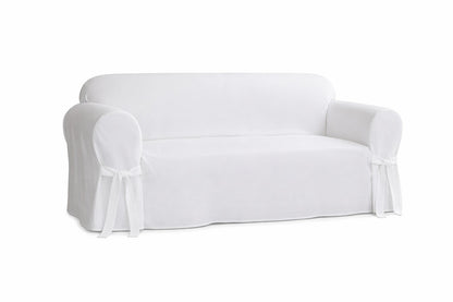 Twill One-Piece Sofa Slipcover