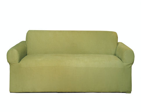 Micro Suede One-Piece Stretch Sofa Slipcover