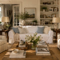 Twill One-Piece Sofa Slipcover
