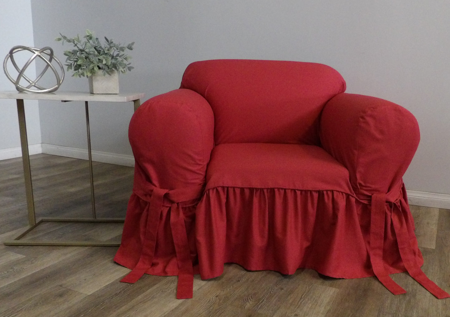Ruffled One-Piece Slipcover