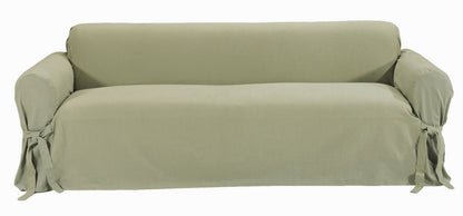 Twill One-Piece Sofa Slipcover