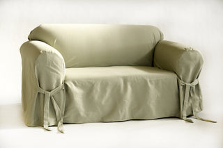 Twill Round Arm Loveseat