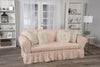 Washed cotton duck 2 Piece Ruffled Loveseat Slipcover